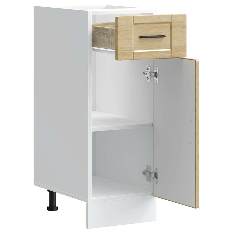 vidaXL Porto sonoma tölgy színű szerelt fa konyhai alapszekrény