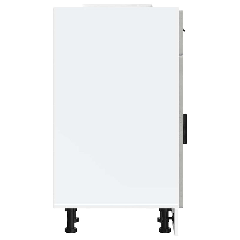 vidaXL Porto betonszürke szerelt fa konyhai alapszekrény