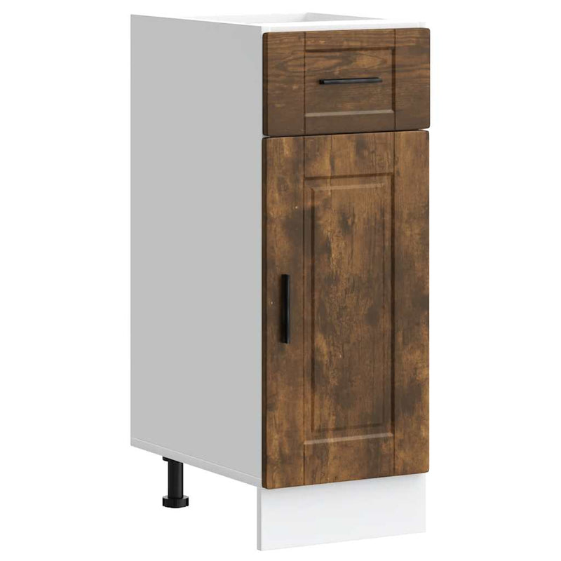 vidaXL Porto füstös tölgy színű szerelt fa konyhai alapszekrény