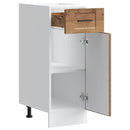 vidaXL Porto antik fa színű szerelt fa konyhai alapszekrény