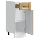 vidaXL Porto kézműves tölgy színű szerelt fa konyhai alapszekrény