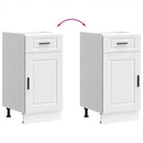 vidaXL Porto fehér szerelt fa konyhai alapszekrény