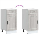 vidaXL Porto szürke sonoma színű szerelt fa konyhai alapszekrény