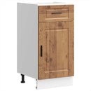 vidaXL Porto antik fa színű szerelt fa konyhai alapszekrény