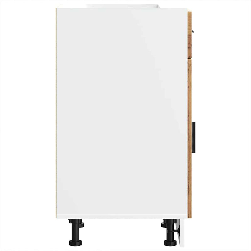 vidaXL Porto antik fa színű szerelt fa konyhai alapszekrény