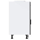 vidaXL Porto fekete szerelt fa konyhai alapszekrény