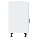 vidaXL Porto magasfényű fehér szerelt fa konyhai alapszekrény