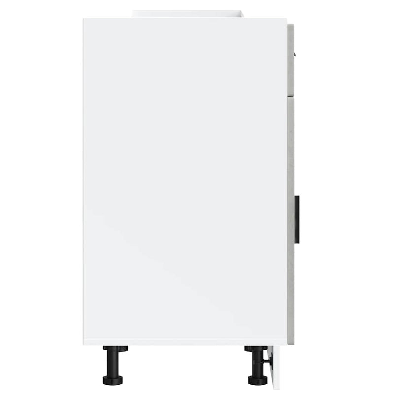 vidaXL Porto betonszürke szerelt fa konyhai alapszekrény