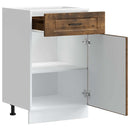 vidaXL Porto füstös tölgy színű szerelt fa konyhai alapszekrény