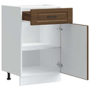 vidaXL Porto barna tölgy színű szerelt fa konyhai alapszekrény