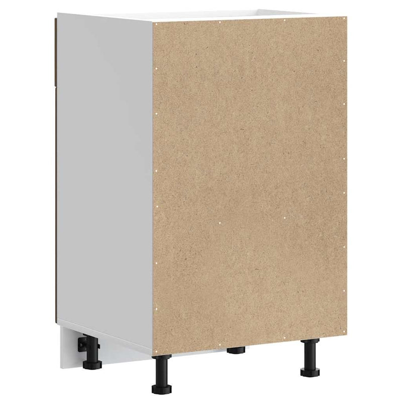 vidaXL Porto barna tölgy színű szerelt fa konyhai alapszekrény