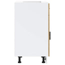 vidaXL Porto kézműves tölgy színű szerelt fa konyhai alapszekrény