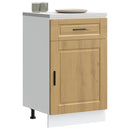 vidaXL Porto kézműves tölgy színű szerelt fa konyhai alapszekrény