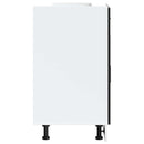 vidaXL Porto fekete szerelt fa konyhai alapszekrény