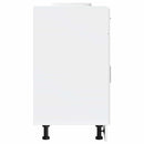 vidaXL Porto magasfényű fehér szerelt fa konyhai alapszekrény