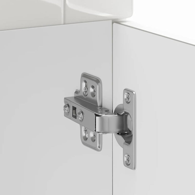 vidaXL Porto magasfényű fehér szerelt fa konyhai alapszekrény