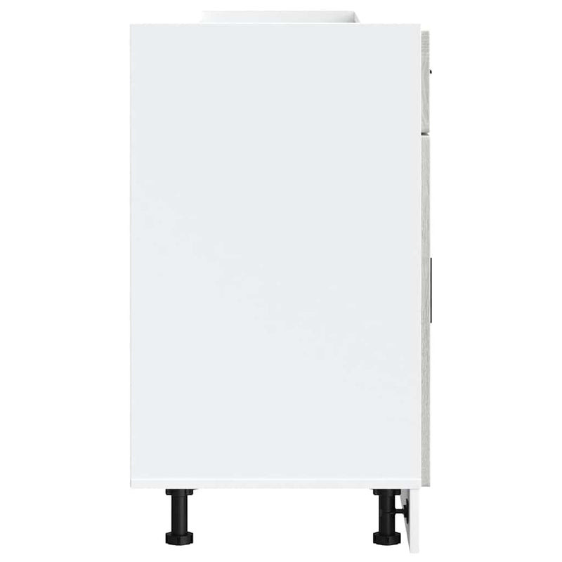 vidaXL Porto szürke sonoma színű szerelt fa konyhai alapszekrény