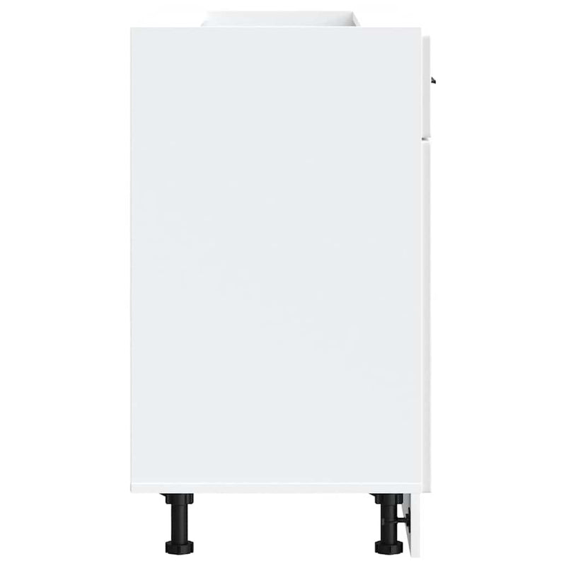 vidaXL Porto magasfényű fehér szerelt fa konyhai alapszekrény