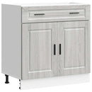 vidaXL Porto szürke sonoma színű szerelt fa konyhai alapszekrény