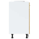 vidaXL Porto kézműves tölgy színű szerelt fa konyhai alapszekrény