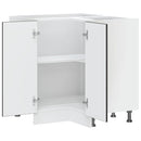 vidaXL Porto fekete szerelt fa Konyha sarokszekrény