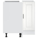 vidaXL Porto magasfényű fehér szerelt fa Konyha sarokszekrény