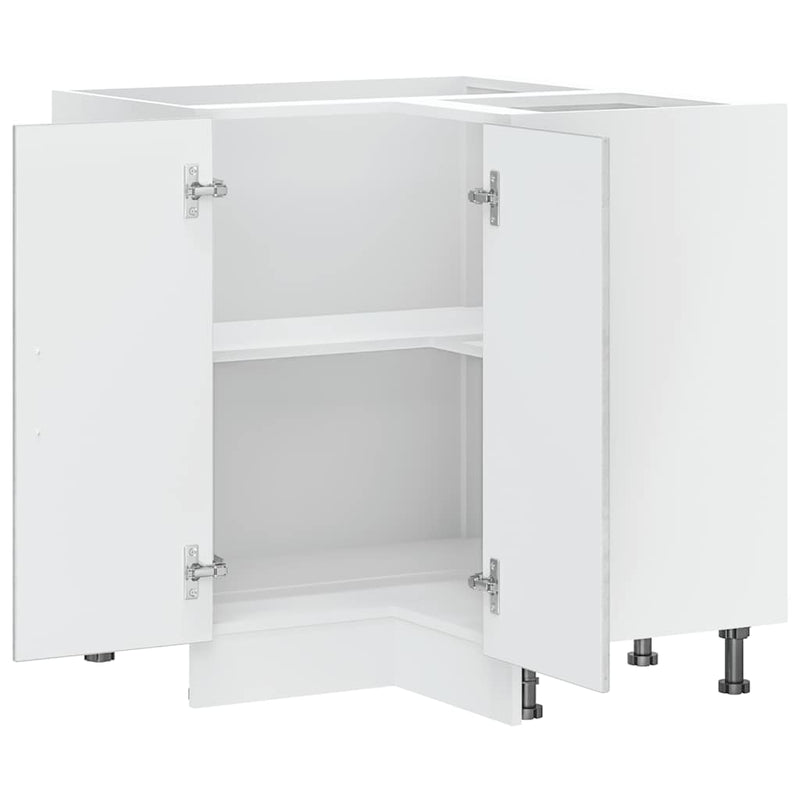 vidaXL Porto betonszürke szerelt fa Konyha sarokszekrény