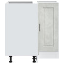 vidaXL Porto betonszürke szerelt fa Konyha sarokszekrény