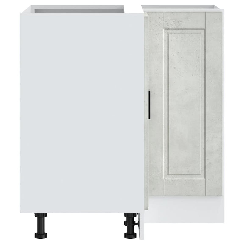 vidaXL Porto betonszürke szerelt fa Konyha sarokszekrény