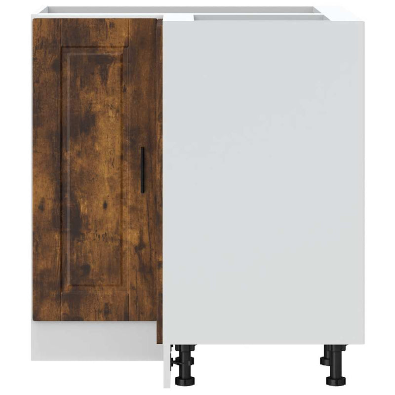 vidaXL Porto füstös tölgy színű szerelt fa Konyha sarokszekrény