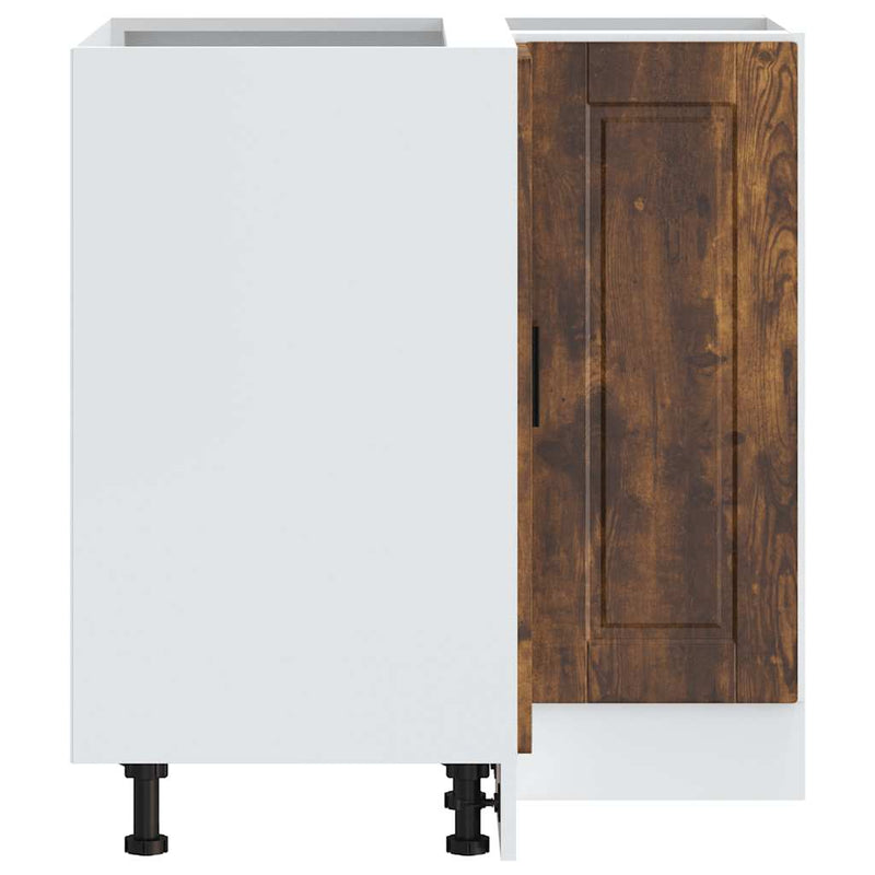 vidaXL Porto füstös tölgy színű szerelt fa Konyha sarokszekrény