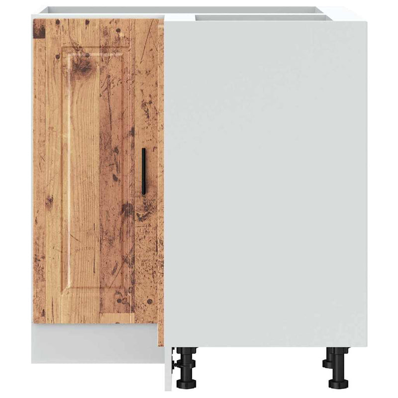 vidaXL Porto antik fa színű szerelt fa Konyha sarokszekrény