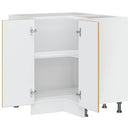 vidaXL Porto kézműves tölgy színű szerelt fa Konyha sarokszekrény