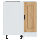 vidaXL Porto kézműves tölgy színű szerelt fa Konyha sarokszekrény