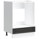 vidaXL Porto fekete szerelt fa sütőszekrény