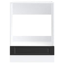 vidaXL Porto fekete szerelt fa sütőszekrény