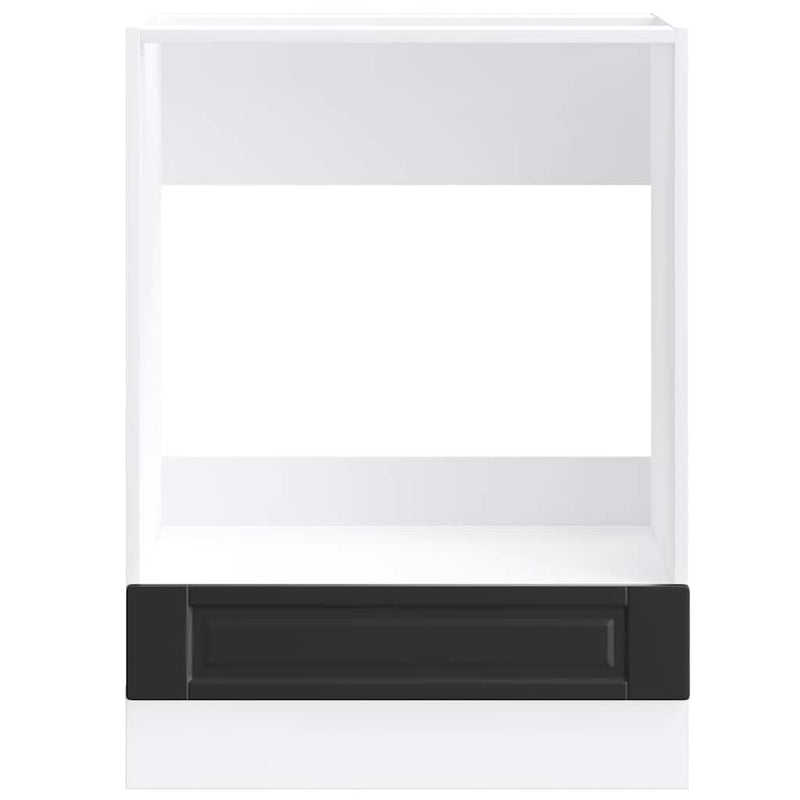 vidaXL Porto fekete szerelt fa sütőszekrény