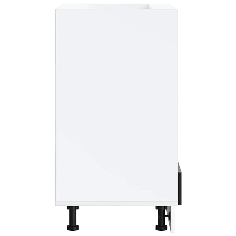 vidaXL Porto fekete szerelt fa sütőszekrény