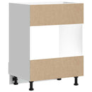 vidaXL Porto magasfényű fehér szerelt fa sütőszekrény