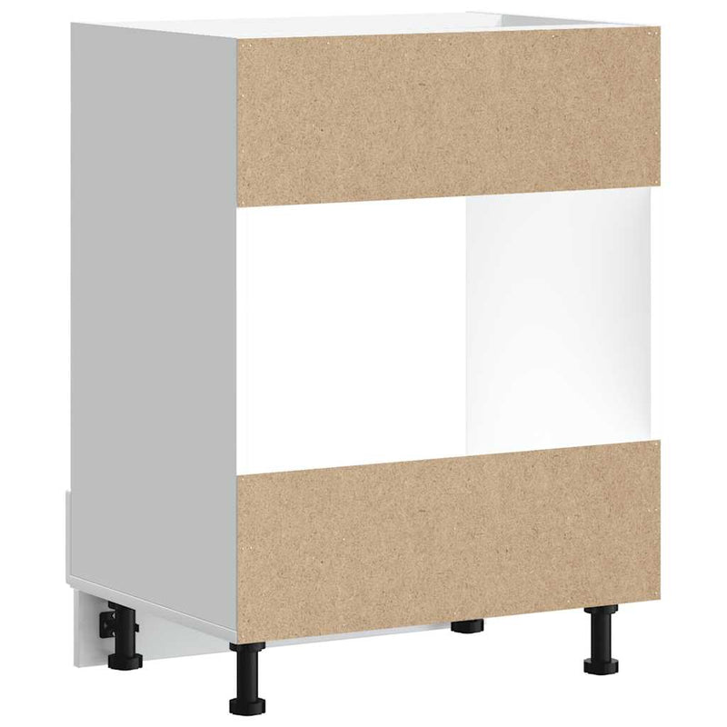 vidaXL Porto magasfényű fehér szerelt fa sütőszekrény