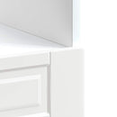 vidaXL Porto magasfényű fehér szerelt fa sütőszekrény