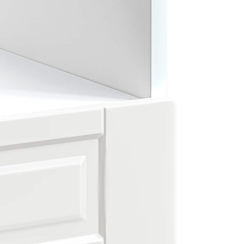 vidaXL Porto magasfényű fehér szerelt fa sütőszekrény