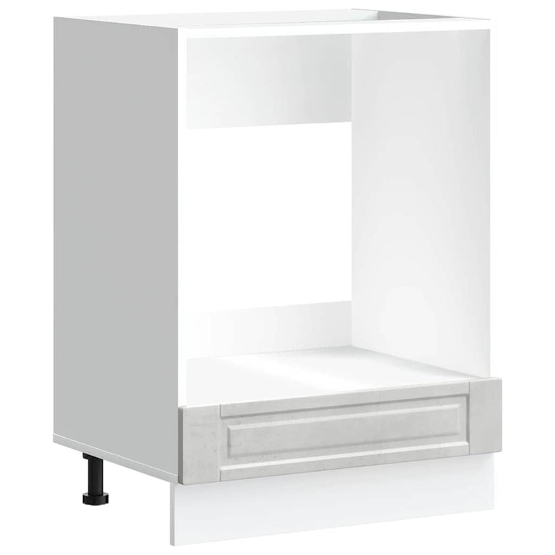 vidaXL Porto betonszürke szerelt fa sütőszekrény