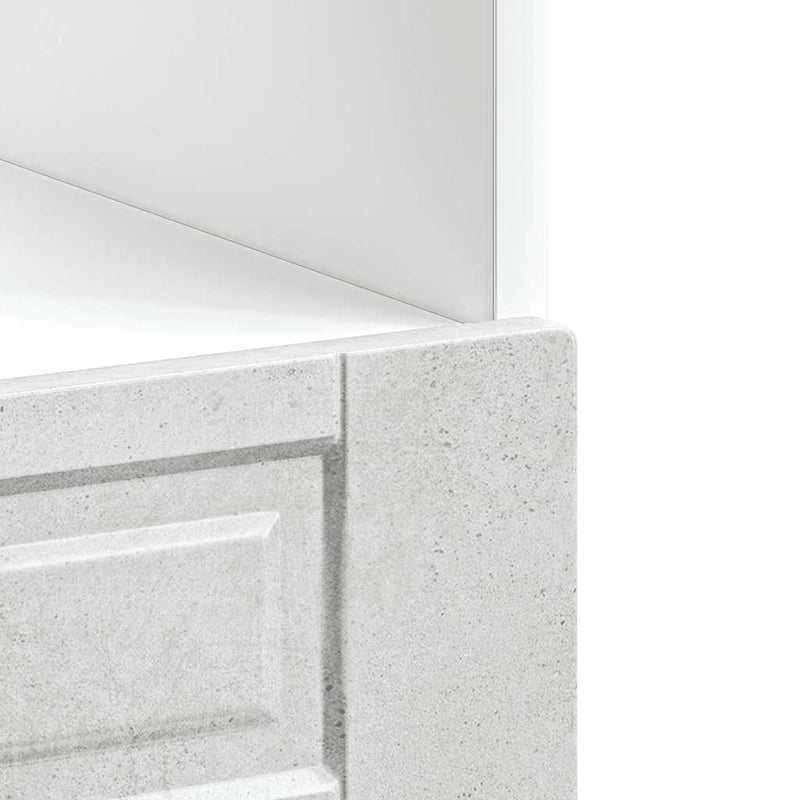 vidaXL Porto betonszürke szerelt fa sütőszekrény