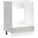 vidaXL Porto szürke sonoma színű szerelt fa sütőszekrény