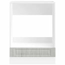 vidaXL Porto szürke sonoma színű szerelt fa sütőszekrény