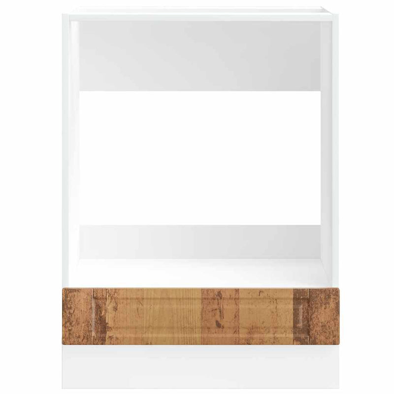 vidaXL Porto antik fa színű szerelt fa sütőszekrény