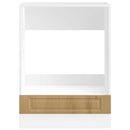 vidaXL Porto kézműves tölgy színű szerelt fa sütőszekrény