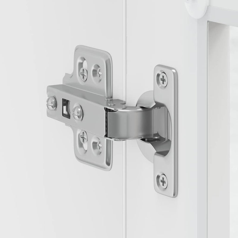 vidaXL Konyhai fali szekrény üvegajtóval "Porto" fehér