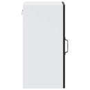 vidaXL konyhai fali szekrény üvegajtóval "Porto" Fekete színű